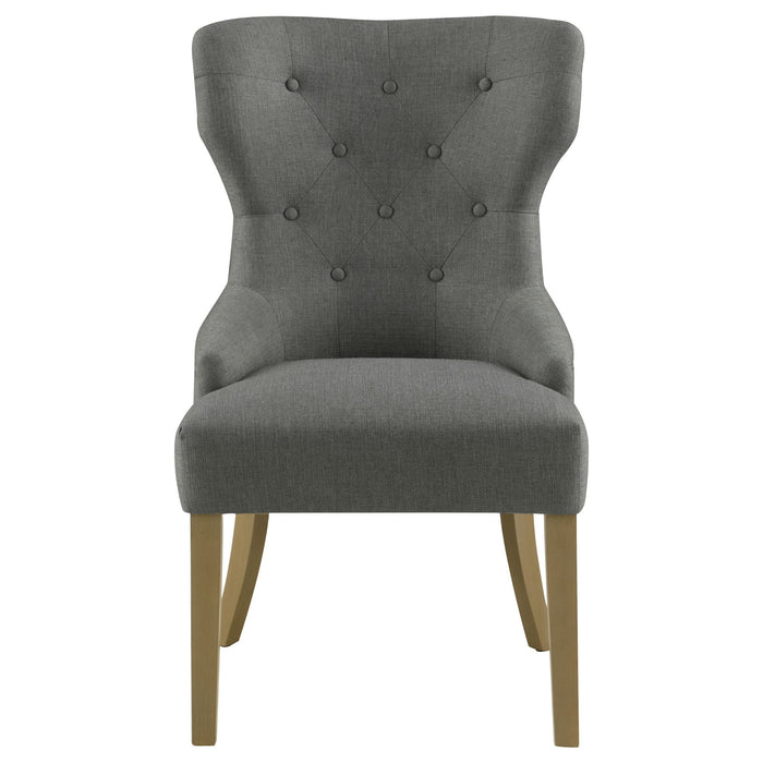 Tufted Dining Chair With Button Tufting And Nailhead Trim