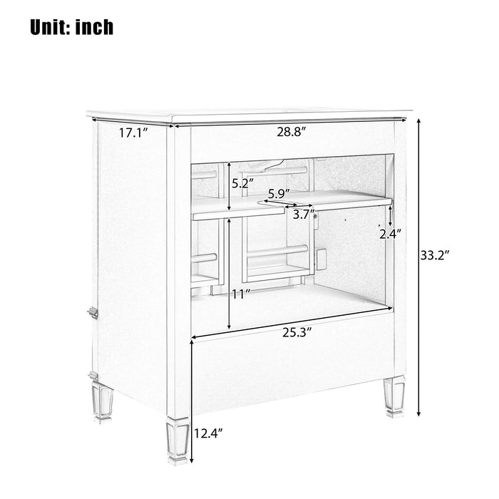 Bathroom Vanity With Sink, Soft Closing Door, Multi Functional Storage