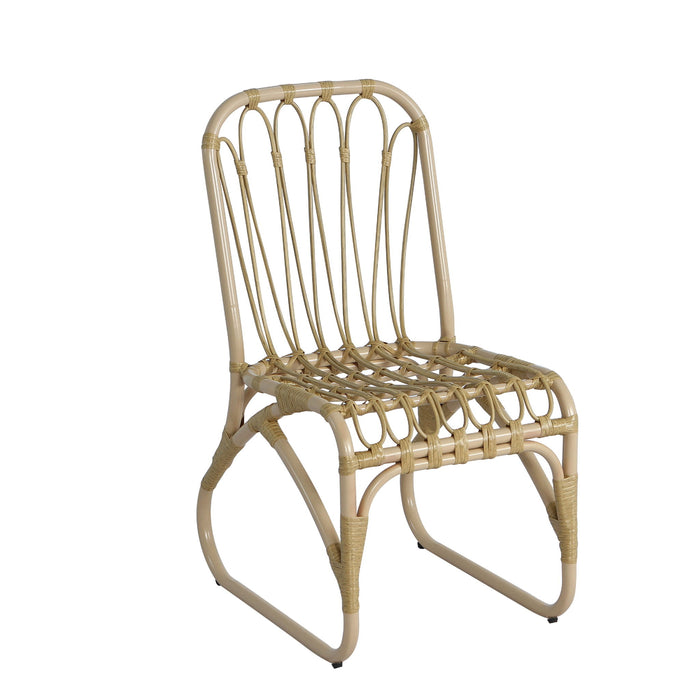 Outdoor Wicker Dining Chairs With Washable Cushion (Set of 2)