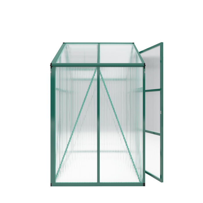 Polycarbonate Walk-In Greenhouse, Raised Base For Outdoor In All Season