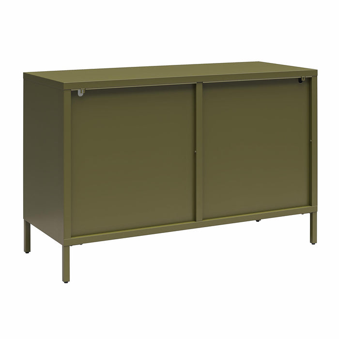 Luna - Wide 2 Door Accent Cabinet - Olive Green