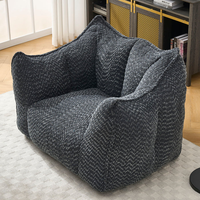 Comfortable Chenille Sofa Chairs With Highly Resilient Foam For Living Rooms And Bedrooms
