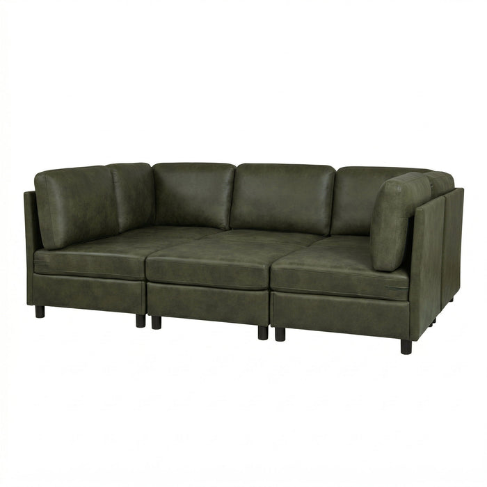 Upholstered Modular Sectional With Custom Configuration And Removable Cushions