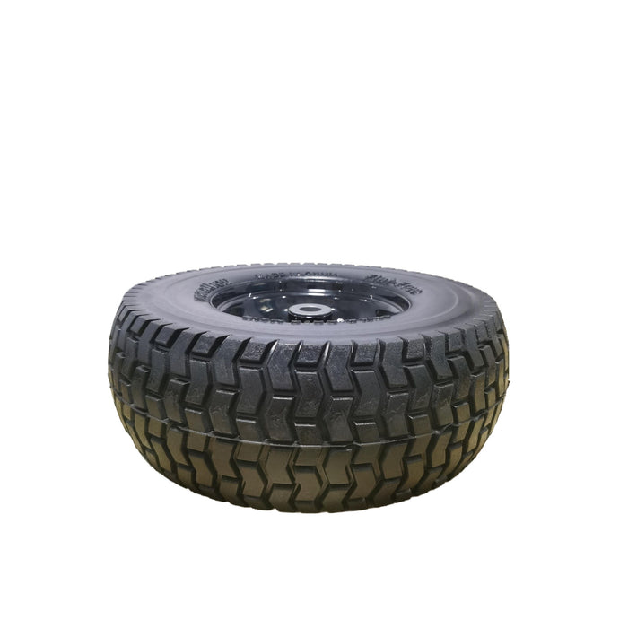 Flat Free Tire And Wheel Assemblies For Riding Lawn Mowers With 3" Hub - Black