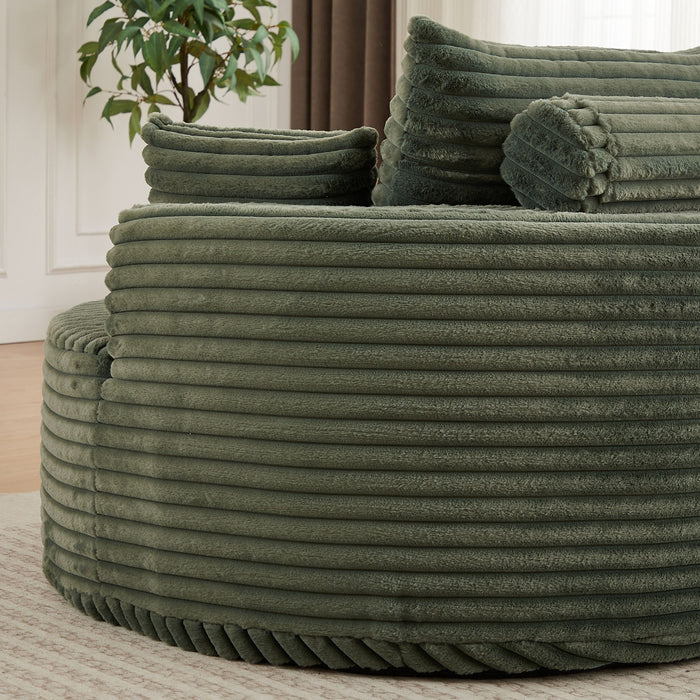 Modern Single Sofa With Backrest Pillow For Living Room