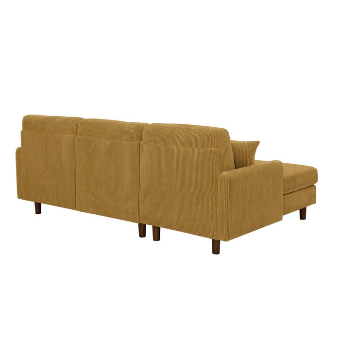 Upholstered Sectional With Toss Pillows