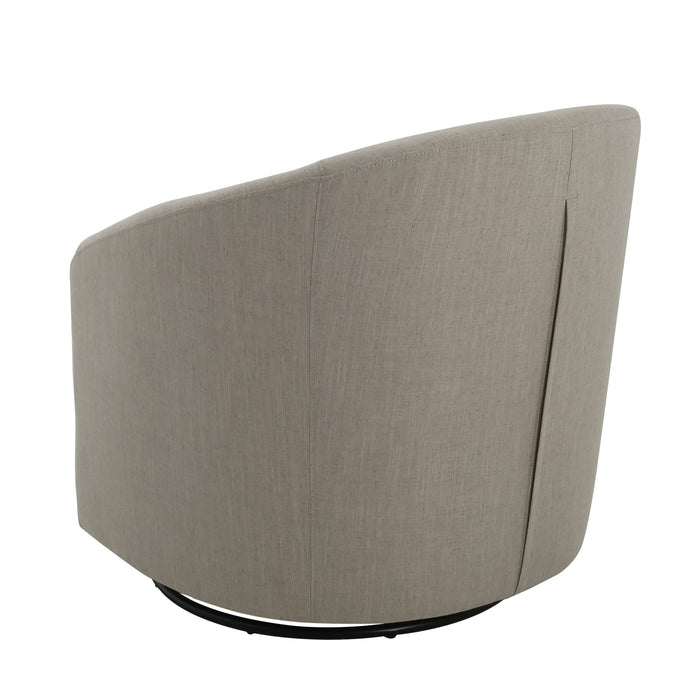 Contemporary Swivel Glider Chair With 360 Degree Rotation