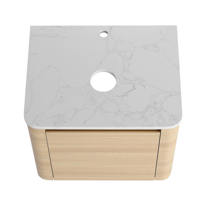 Wall Mounted Bathroom Vanity With Soft Close Door, Excluding Sink