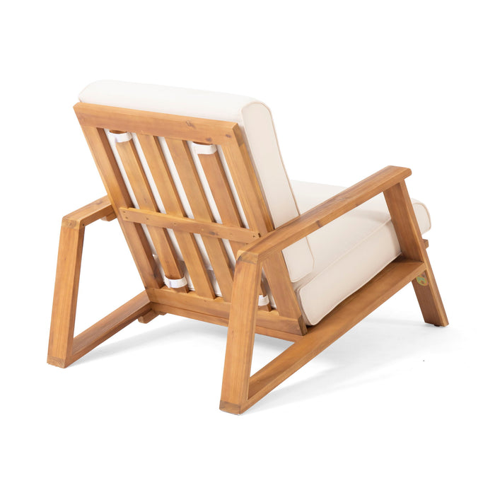 Outdoor Club Chair, Patio Lounge Chair With Removable Cushion