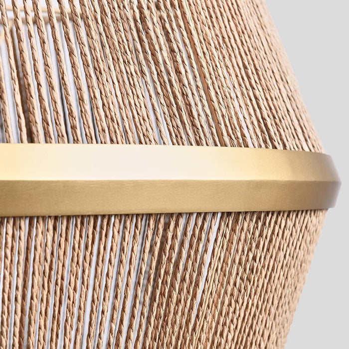 Wendy - Chandelier - Natural/Gold