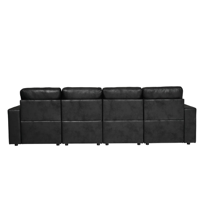 Sectional With 2 Ottomans