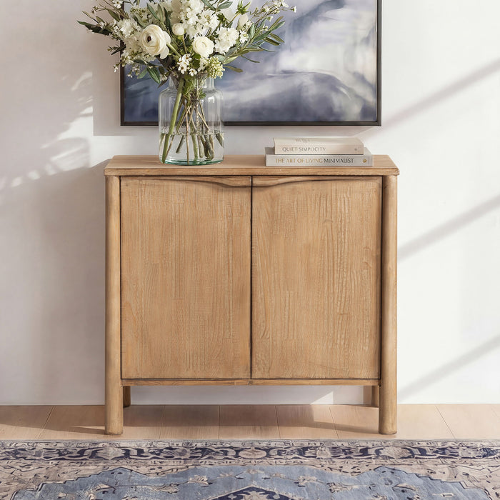 Nolan - 2 Door Accent Cabinet - Antique Brown