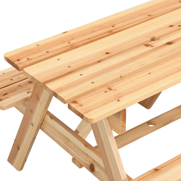 Durable Solid Wood Children's Dining Table And Chairs Set, Multi-Functional