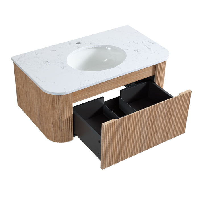 Wall Mounted Bathroom Vanity With Sink