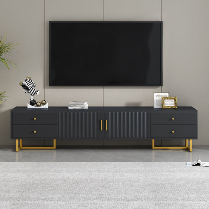 TV Stand With Storage For Living Room