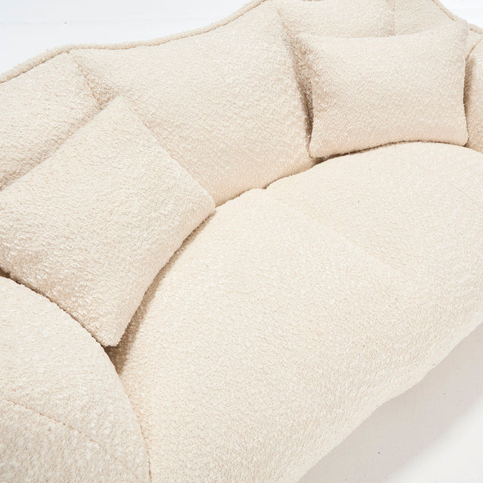 Comfortable Dual Beanbag Chair With High Resilience Foam Core For 2 People