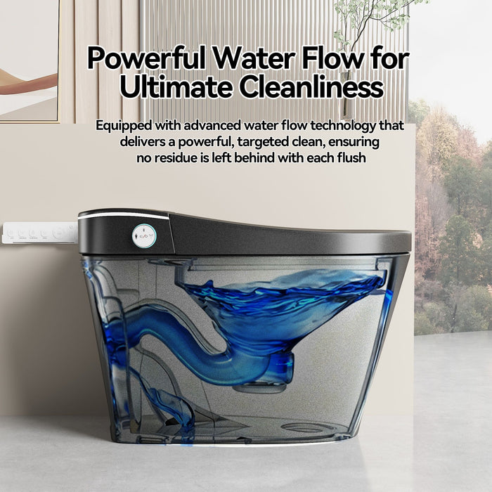 Smart Bidet Toilet With Auto Open / Close Seat, Warm Water Wash, Heated Seat, And Wireless Remote Control