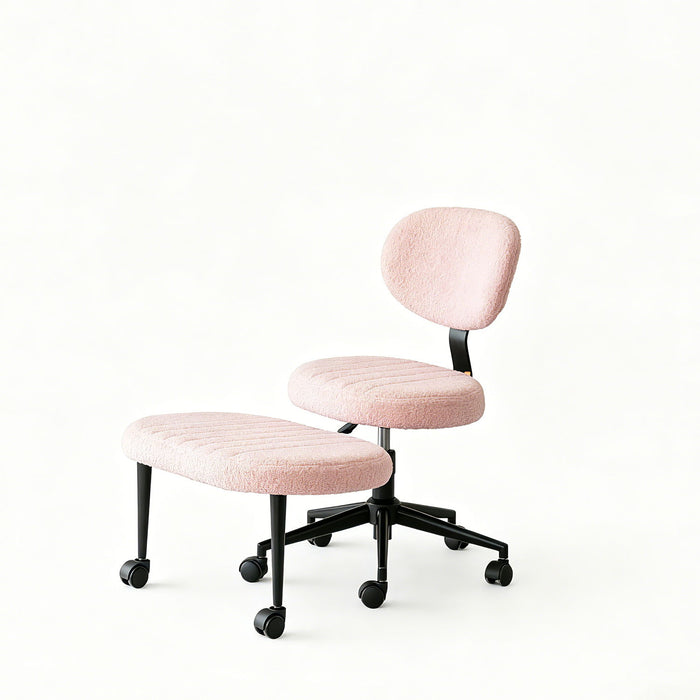 Ergonomic Cross Legged Office Chair With Back Support