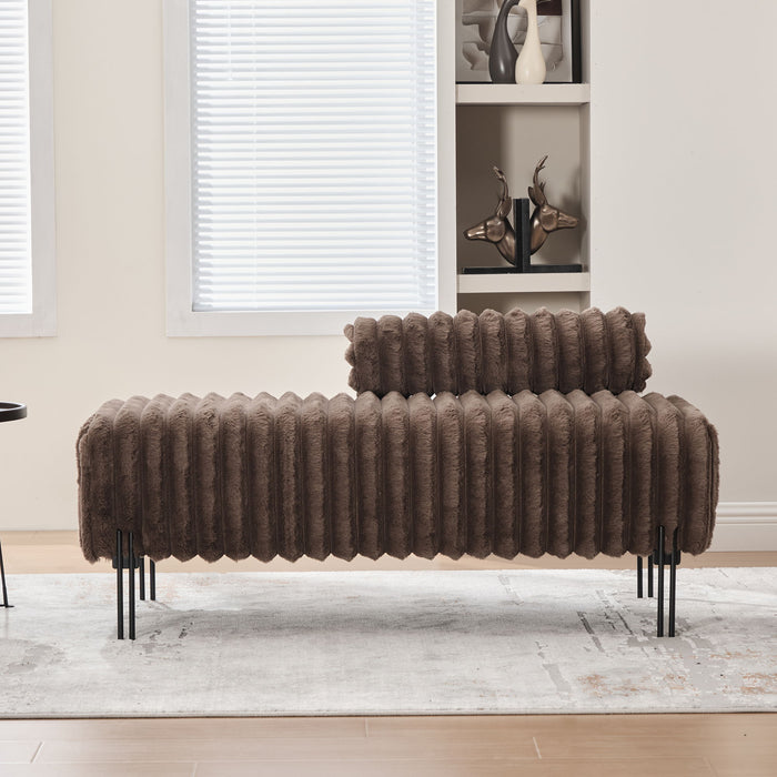 Mini Loveseat With Adjustable Backrest