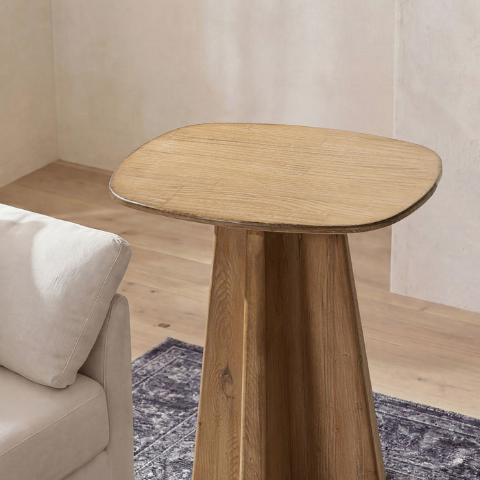Clarence - Rectangular End Table - Antique Brown