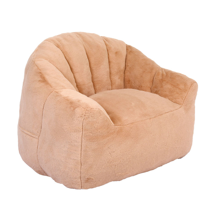 Beanbag Chair, Beanbag Sofa Chair With Armrests Stuffed High Density Foam