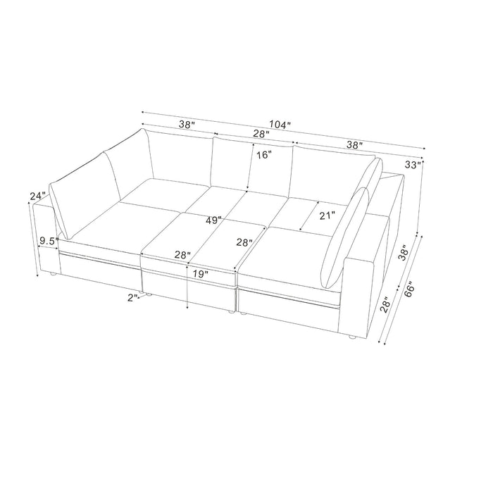 Reversible Modular Sectional