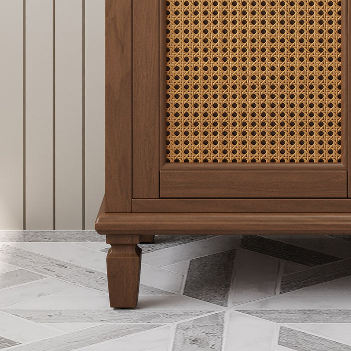 Bathroom Vanity With Ceramic Sink, Modern Free Standing Cabinet With Soft Close Drawers