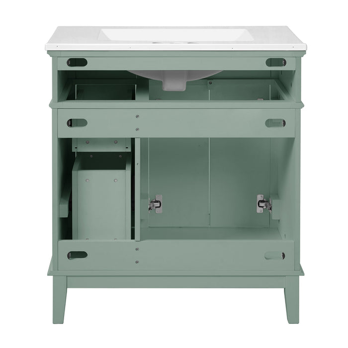 Modern Bathroom Vanity With Sink, Storage Cabinet, Soft Close Doors, Deep & Standard Drawers