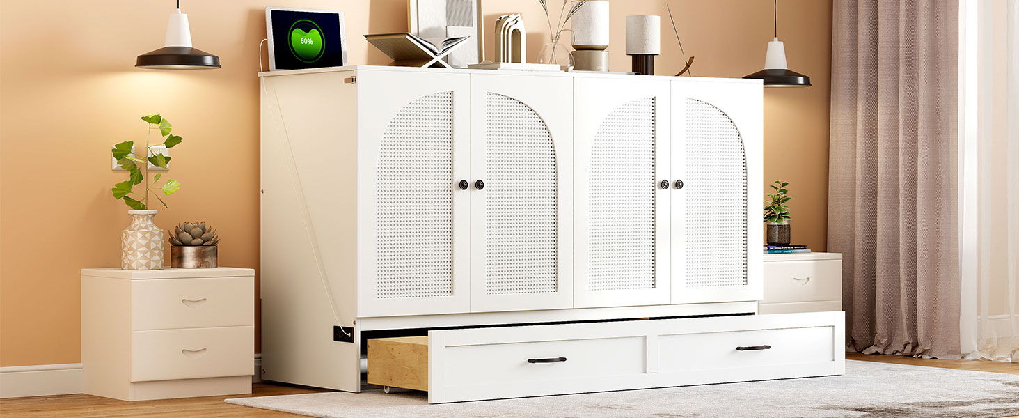 Murphy Bed With Large Drawers