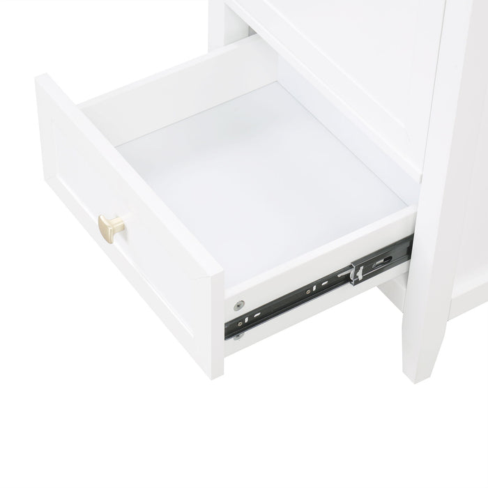 Bathroom Vanity With Sink, Soft Closing Cabinet Door, Storage Rack And Drawer