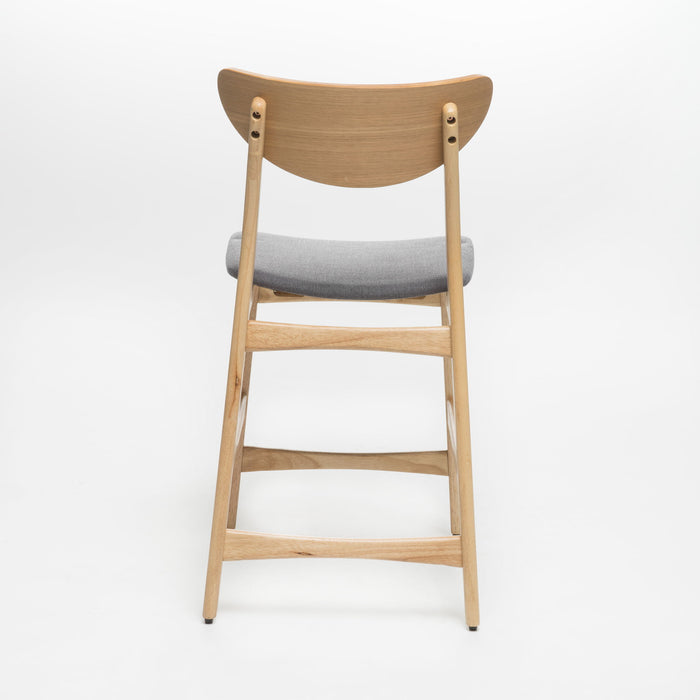 Retro Modern Counter Height Chair Set With Cushioned Seats