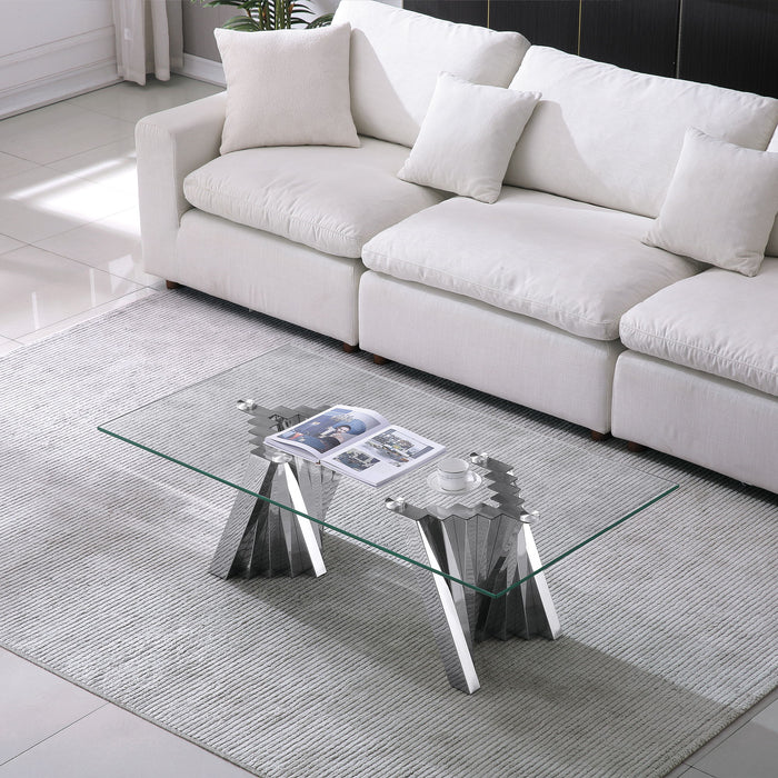 Table With Twisted Fan Shaped Legs