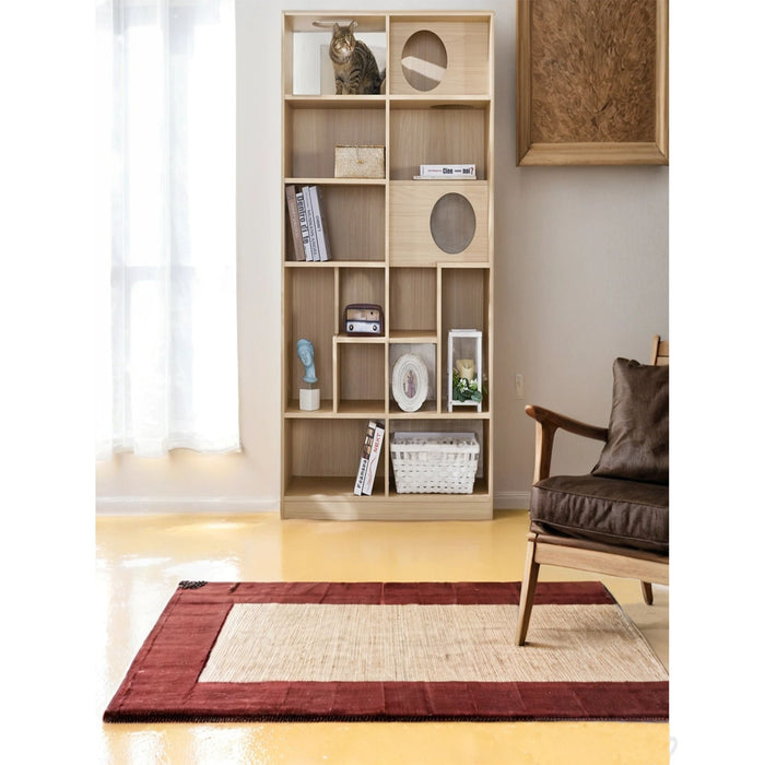 Furniture Style Cat Bookcase Cat Tree Shelves - Natural