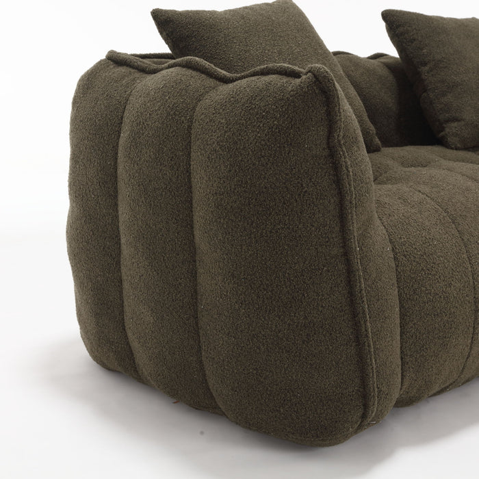 Cozy Beanbag Chair With High Resilience Foam Core For 2