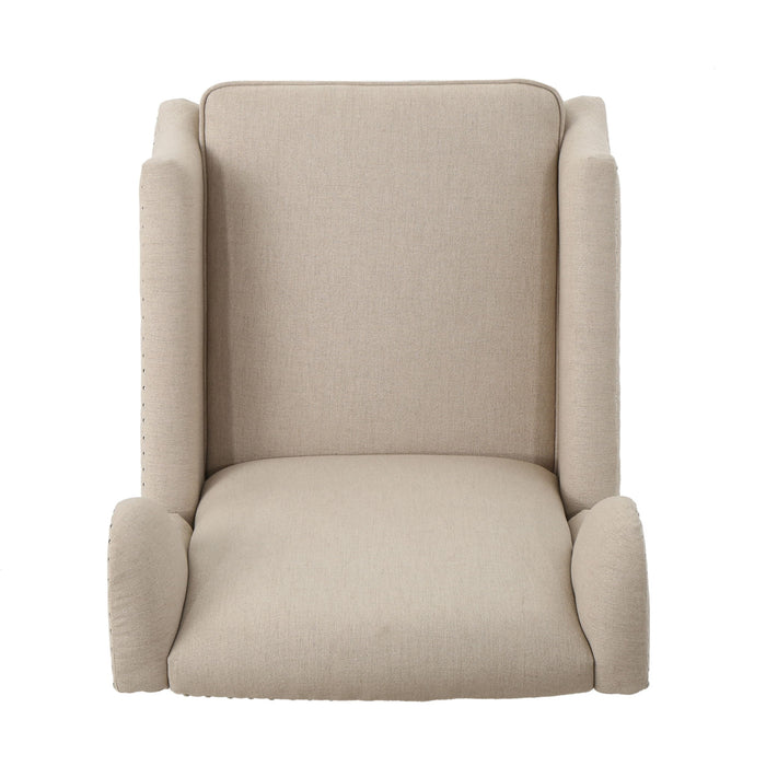 Westeros Wing Back Fabric Upholstered Recliner