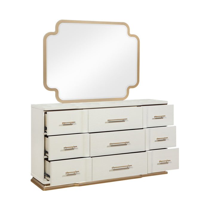 Lexington - 9 Drawer Dresser - Beige