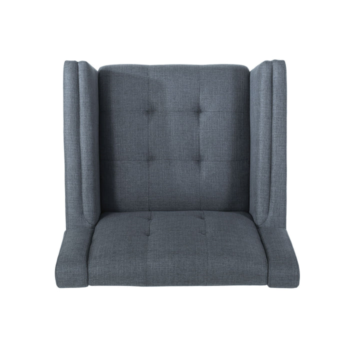 Luminaesque - Fabric Upholstered Armchair With Tufted Back