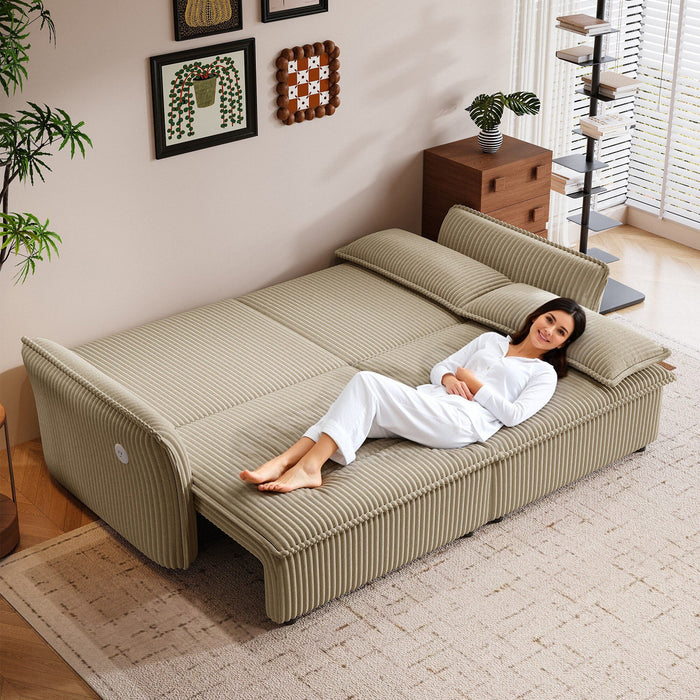 2 In 1 Convertible Sofa Bed, Multi Functional Living Room Furniture
