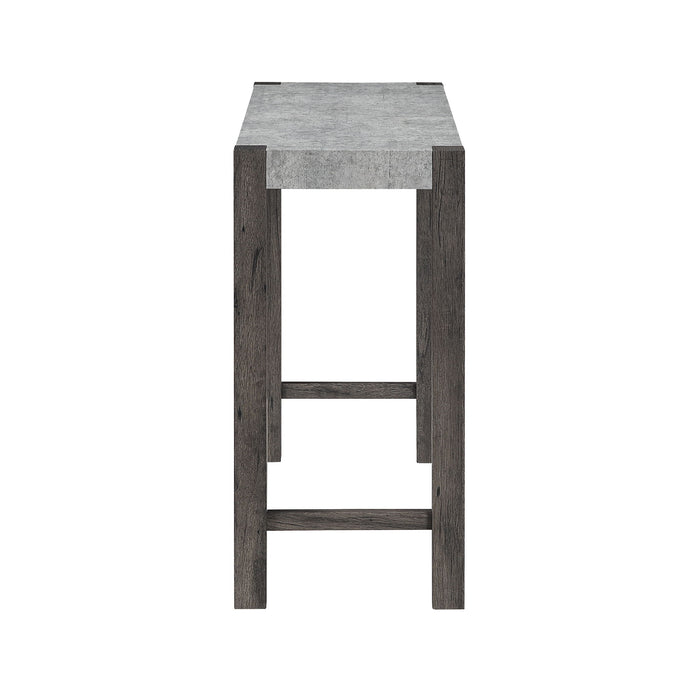 Regina - Console Sofa Table And Double Pedestal Base - Gray
