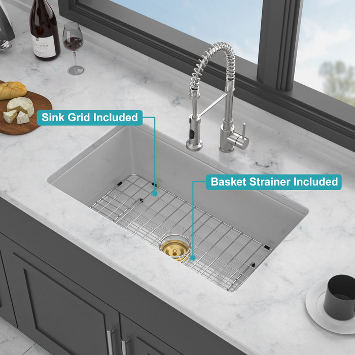 Rectangular Deep Single Bowl Kitchen Sink