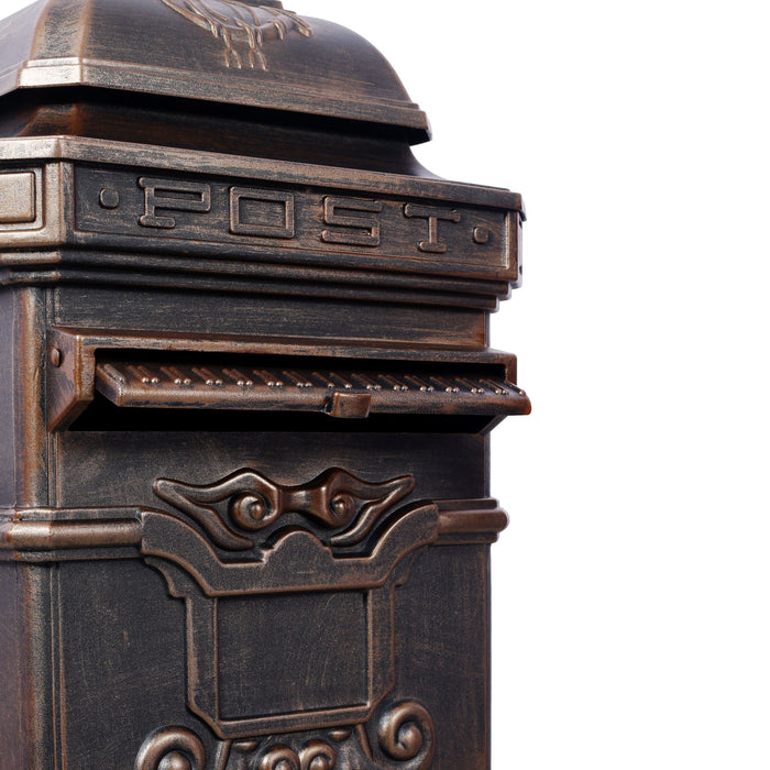 Mailboxs Residential Large-Capacity Letter Box, Rainproof Postbox Statue