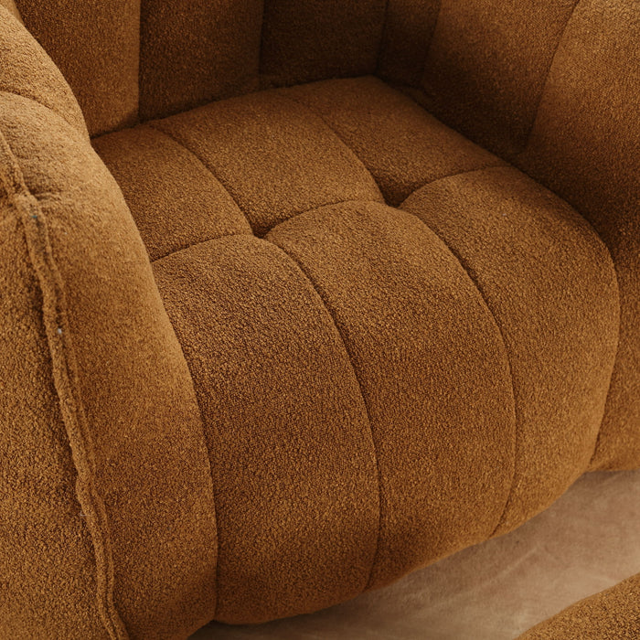 Soft Chenille Bean Bag Chair With High Resilient Foam