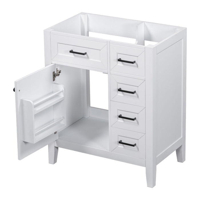 Modern Bathroom Vanity Base Only With Drawers, Freestanding Design