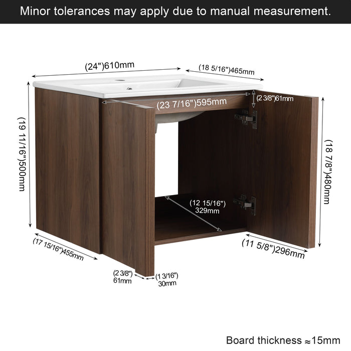 Floating Bathroom Vanity With Sink Combo