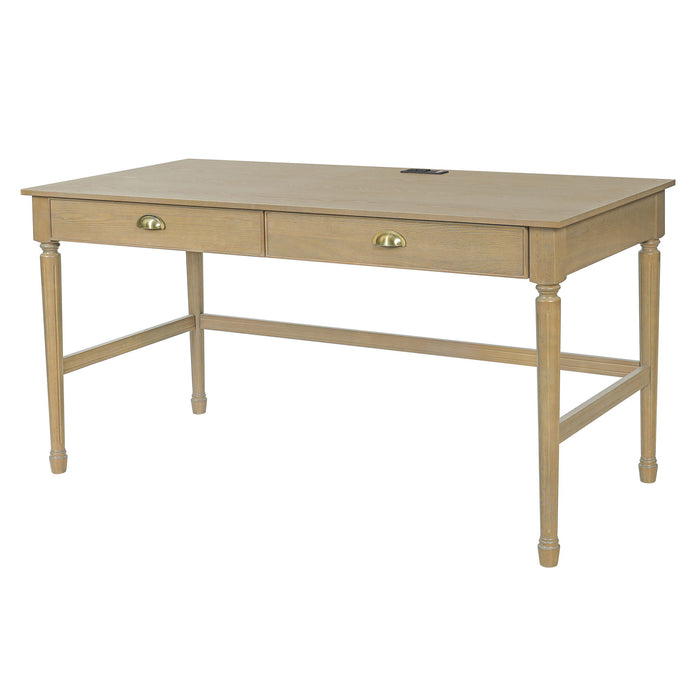 Modern Writing Desk With Drawers For Home Office