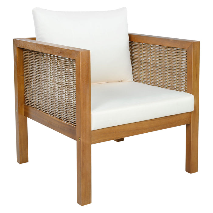 Patio Set Outdoor With Coffee Table And Cushions