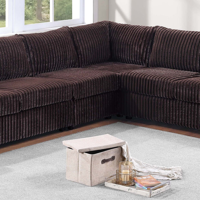 L-Shaped Sectional Set For Living Room