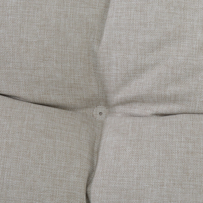 Patio Loveseat Sofa With Extra Thick Tufted Cushion - Brown