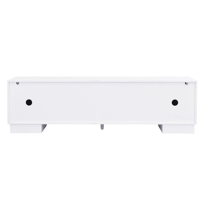 Modern TV Stand With Storage Cabinets, 4 Drawers