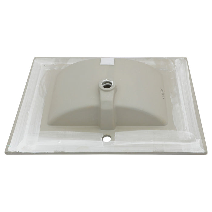 Modern Rectangular Vanity Top With Overflow For Bathroom